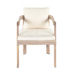 Acacia Wood Dining Chairs Set of 2, Armchairs with
