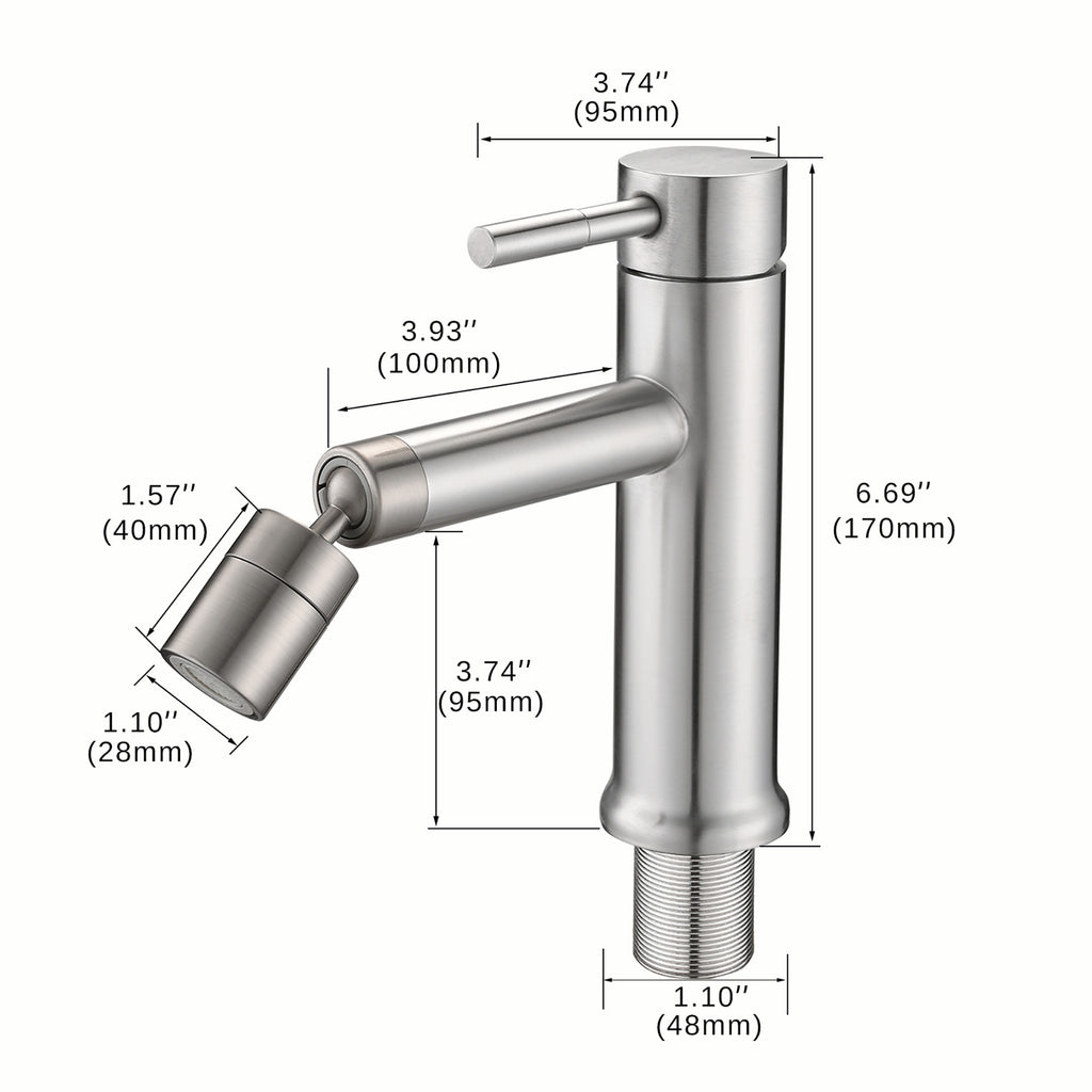 Brushed Nickel Bathroom Faucet for Bathroom Sink