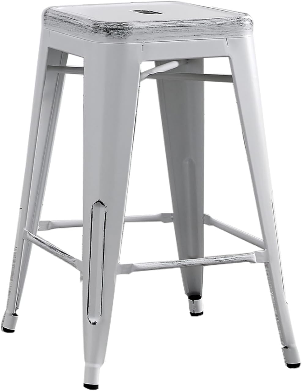 Backless Modern Metal Bar Stools Set of 2