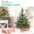 2FT Full PE Tabletop Christmas Tree with 230 Tips
