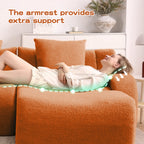 Soft Teddy Fabric Boneless Sofa