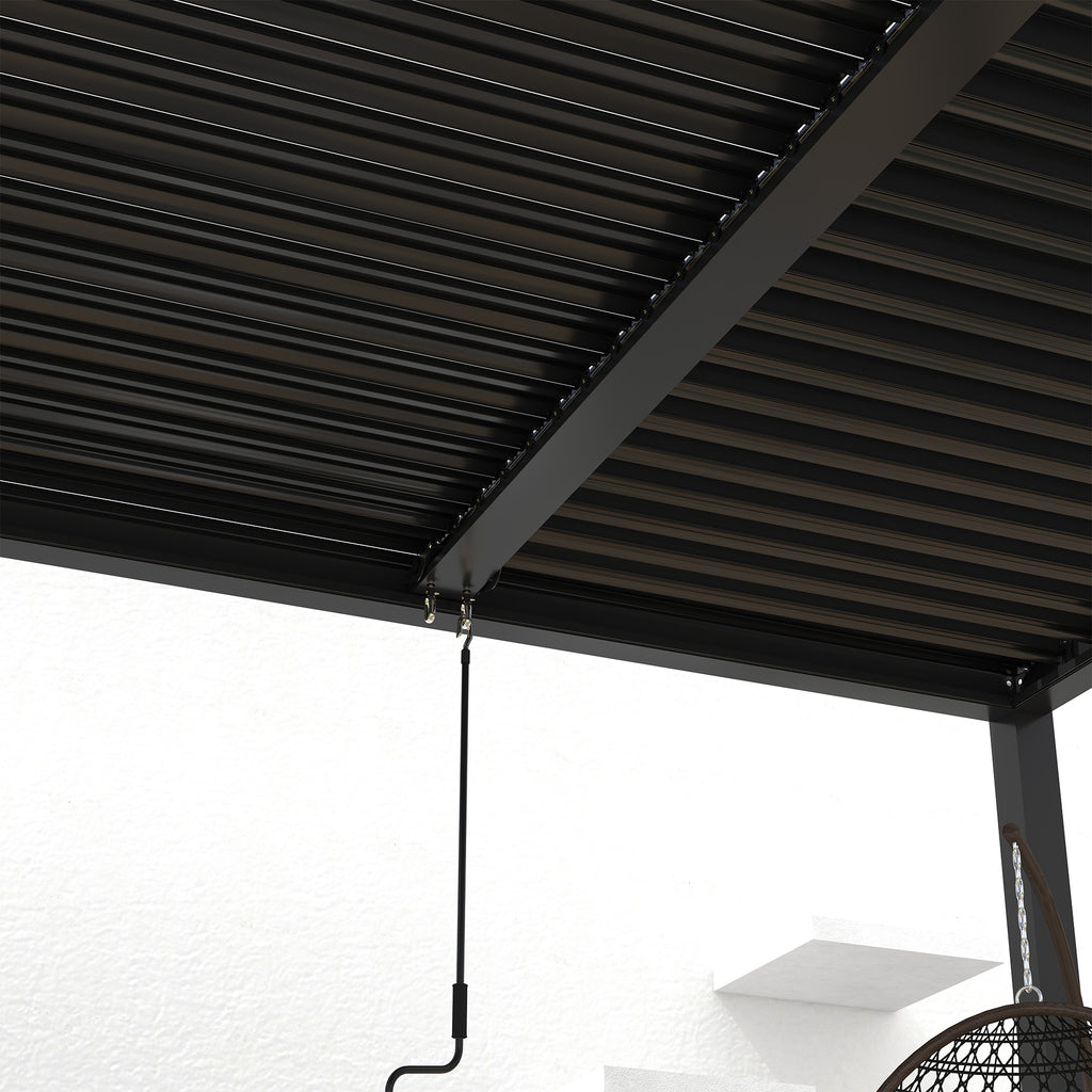 8610J Louver Pergola 10x19ft Aluminum Frame & Louvers