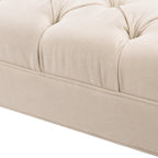 Lewis Bolster Arm Entryway Bench, Sky Neutral