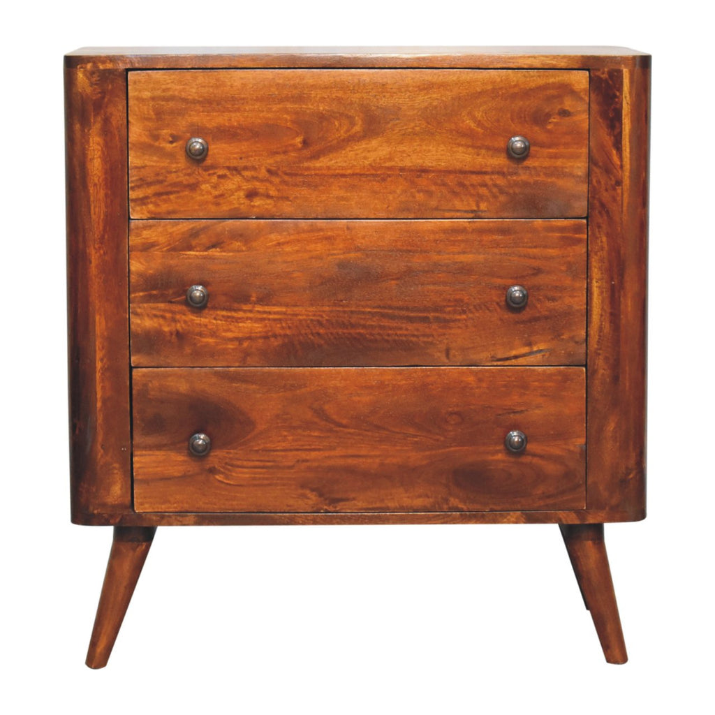 Solid Wood Bera Chest, 3 Drawers