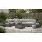Outdoor 4-Person Rattan Wicker Sofa Set