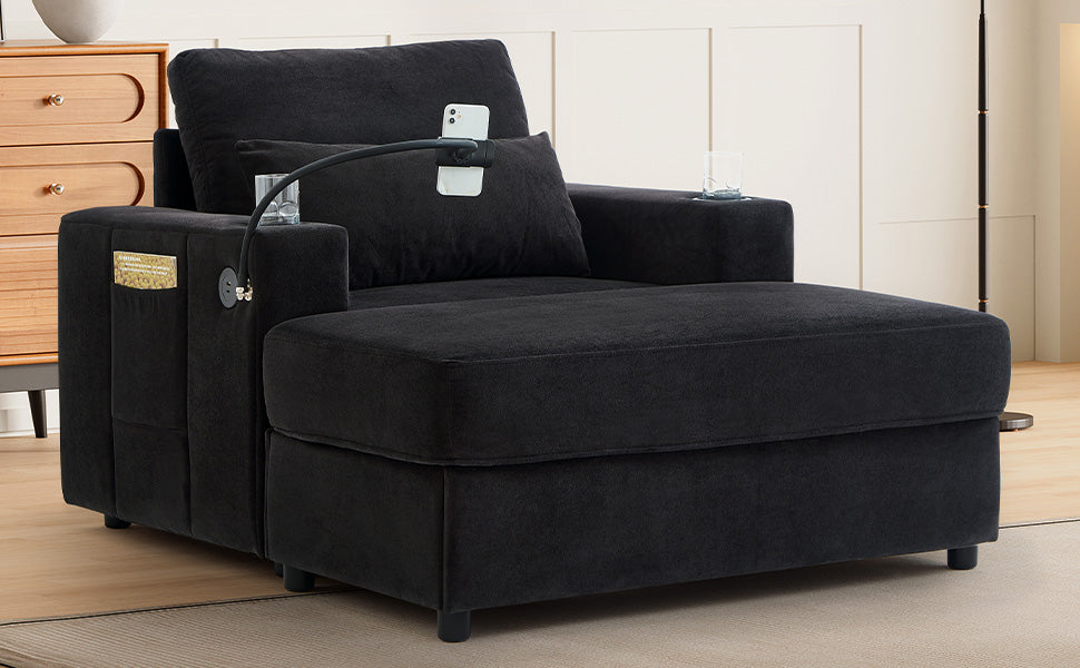 Modern Style Armchair 42.5" Chaise Lounge Sofa Couch
