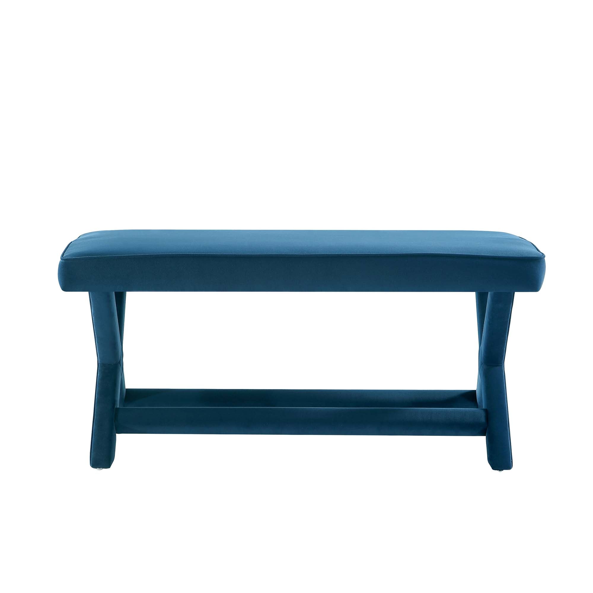 Abigail Upholstered Velvet Accent Bench