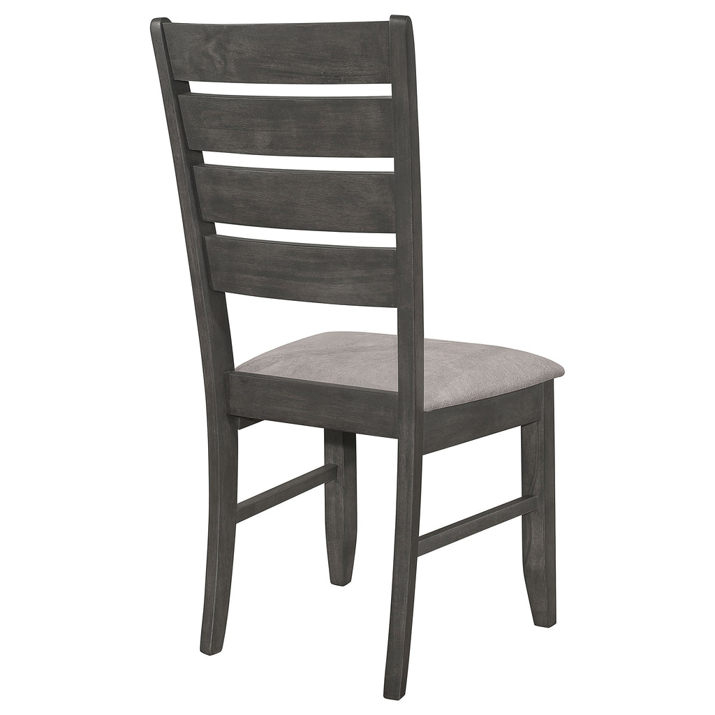 Grey and Dark Dining Side Chair Set