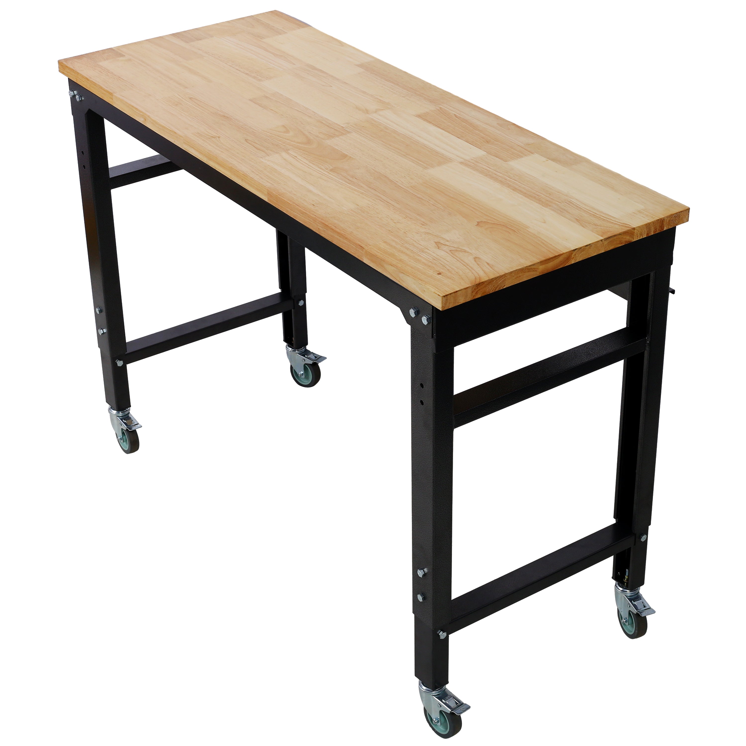 Adjustable Height 48" Wide Rolling Workbench