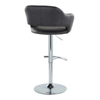 Contemporary Adjustable Barstool with Swivel