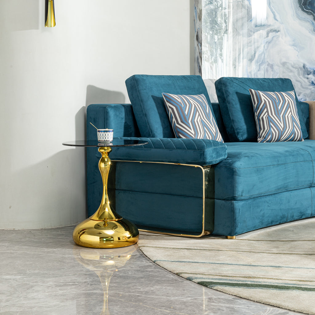 Small Round Side Table for Small Space