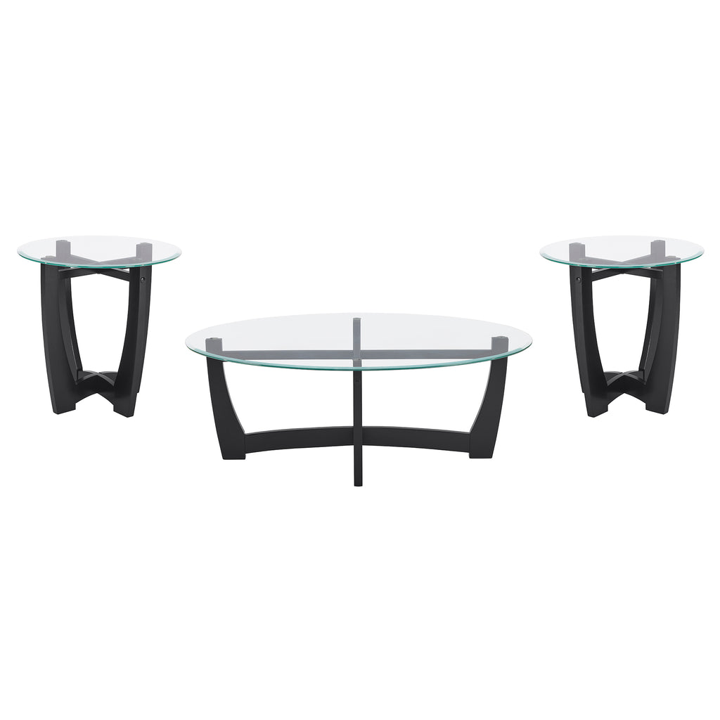 23.5 Inch Round Glass Coffee Table