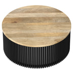 Demy 35 Inch Wide Solid Mango Wood Coffee Table