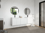 Stylish 72" Bathroom Vanity With Resin Sink
