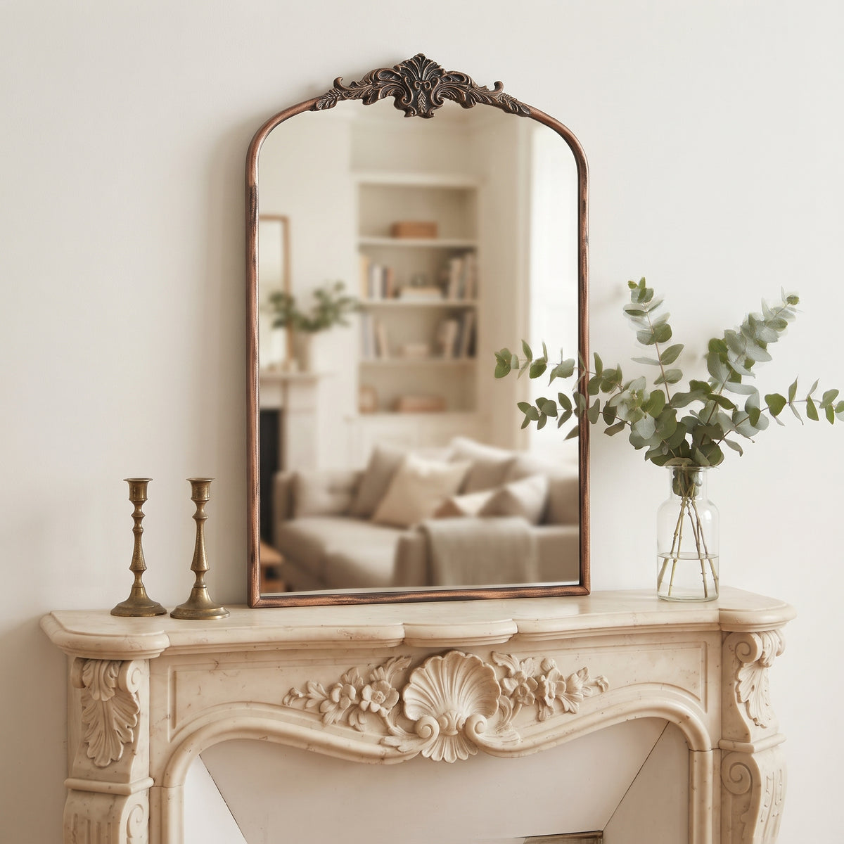 24"x36" Antique Large French Wall Mirror