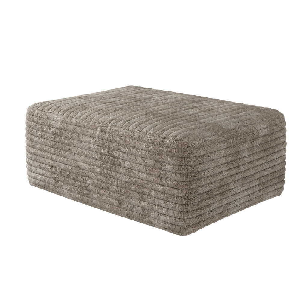 37.40" Sofa Ottoman - No Assembly Required - Camel Plush Corduroy