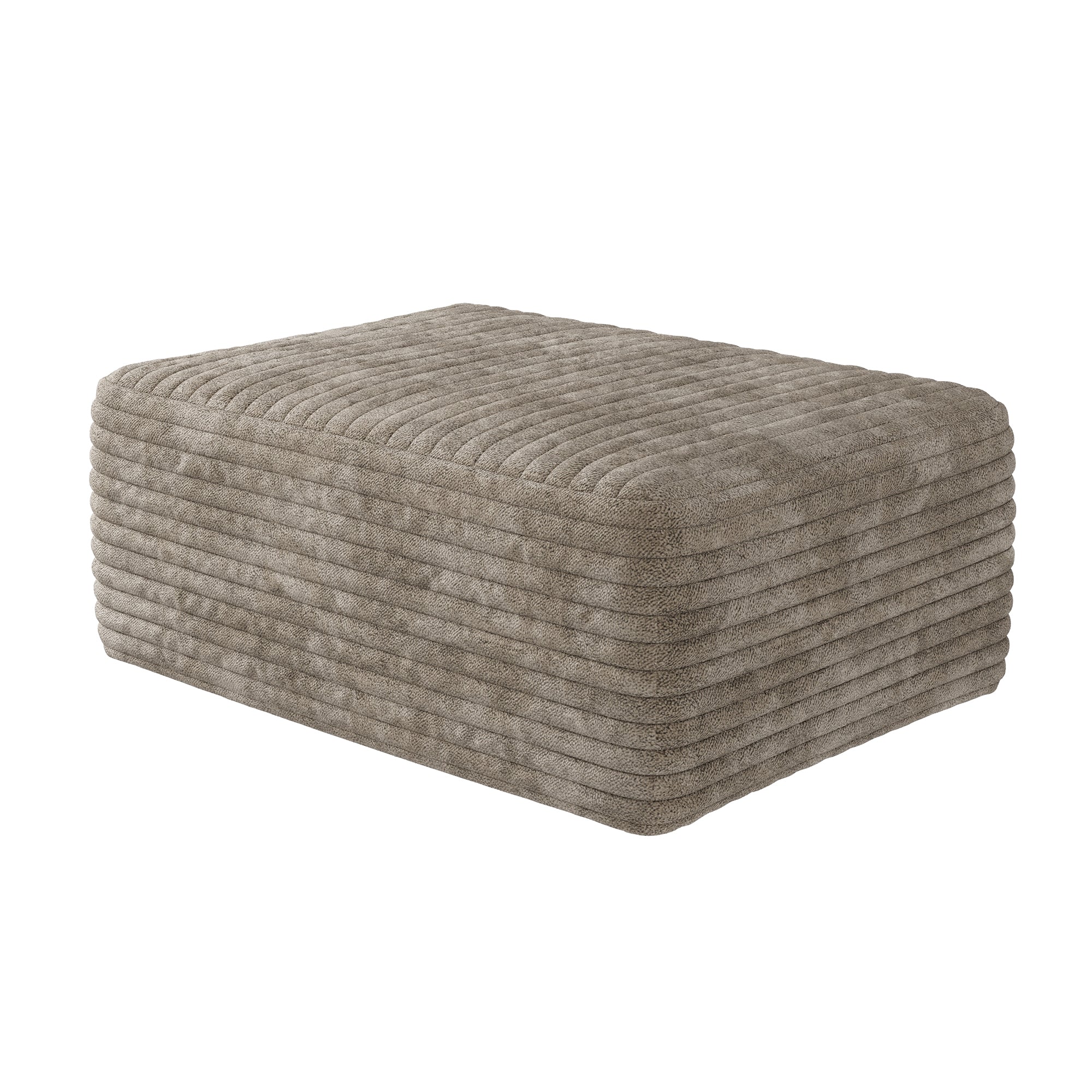 37.40" Sofa Ottoman - No Assembly Required - Camel Plush Corduroy