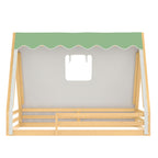 Full Size House Floor Bed with Tent and Light