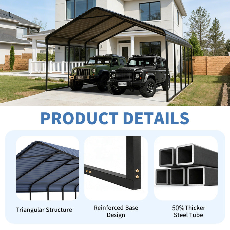 Heavy Duty Carport 20x20 Shelter