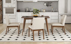 5-Piece Dining Table Set with 4 Chairs
