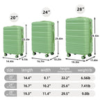 HIFINE TOURIST 20"/24"/28" 3 Pcs/set in ABS Spinner Wheel Luggage