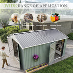 10x12 FT Outdoor Metal Storage Shed