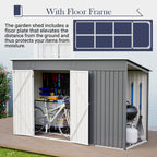 10'x4' Outdoor Metal Storage Shed