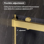 Dual Sliding Frameless Shower Door