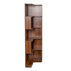 5 Tier Corner Bookshelf with Baffle and LED Lights