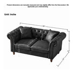 66" Chesterfield Tech Fabric Sofa