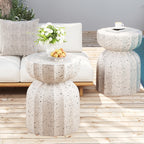 Modern Outdoor and Indoor Waterproof Coffee Table and Side Table Set