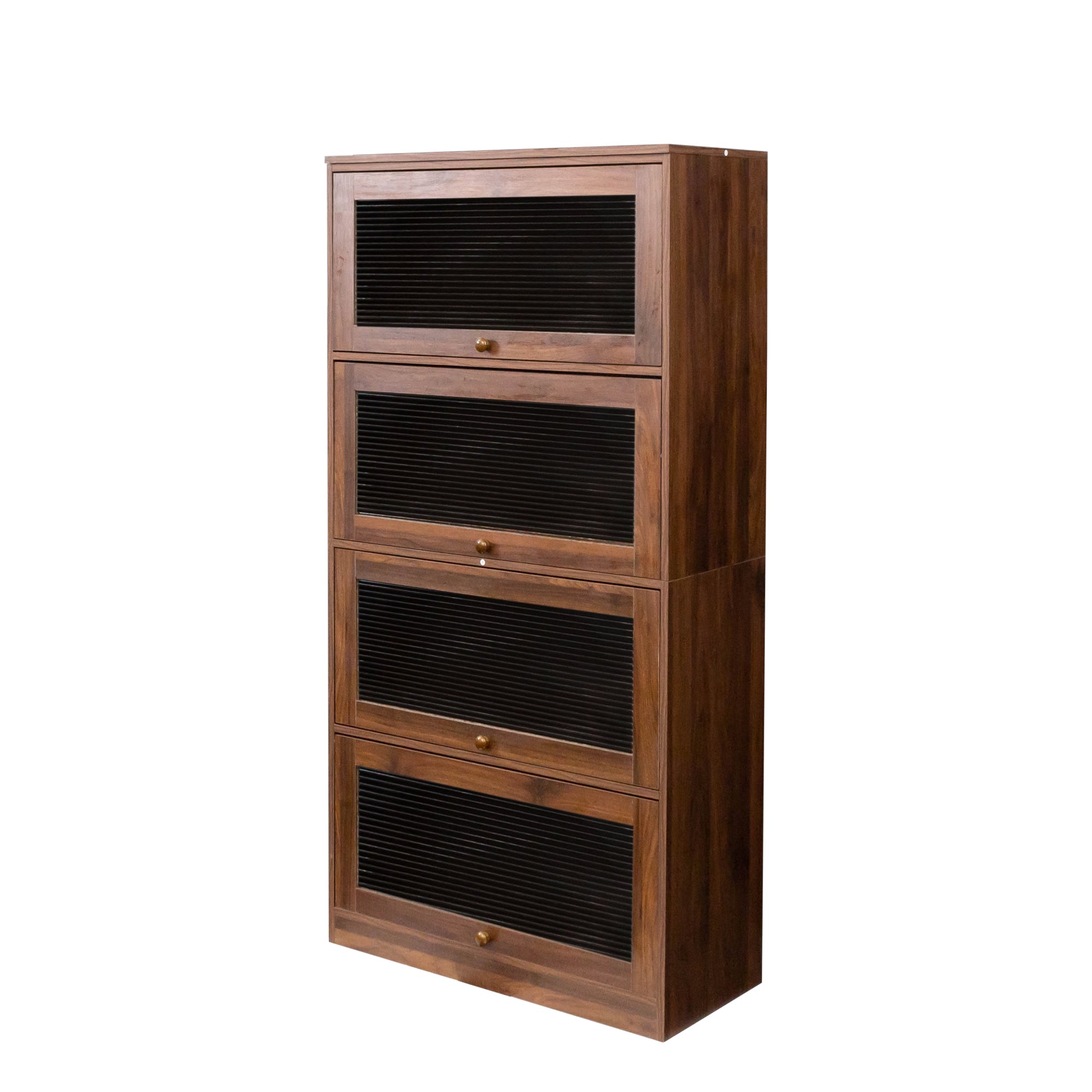 Contemporary Closed Back Glass Doors Office Storage Cabinet