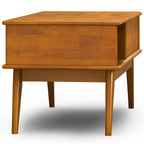 Draper 48 Inch Wide Solid Wood Lift Top Coffee Table in Teak
