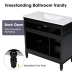 36" Bathroom Vanity with Sink