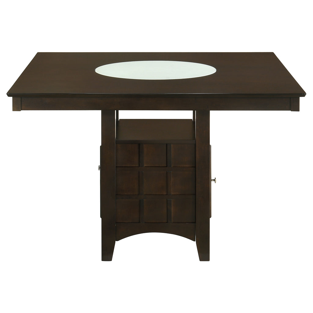 Tolland Cappuccino 1-Door Storage Counter Height Dining Table