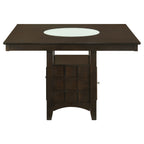 Tolland Cappuccino 1-Door Storage Counter Height Dining Table