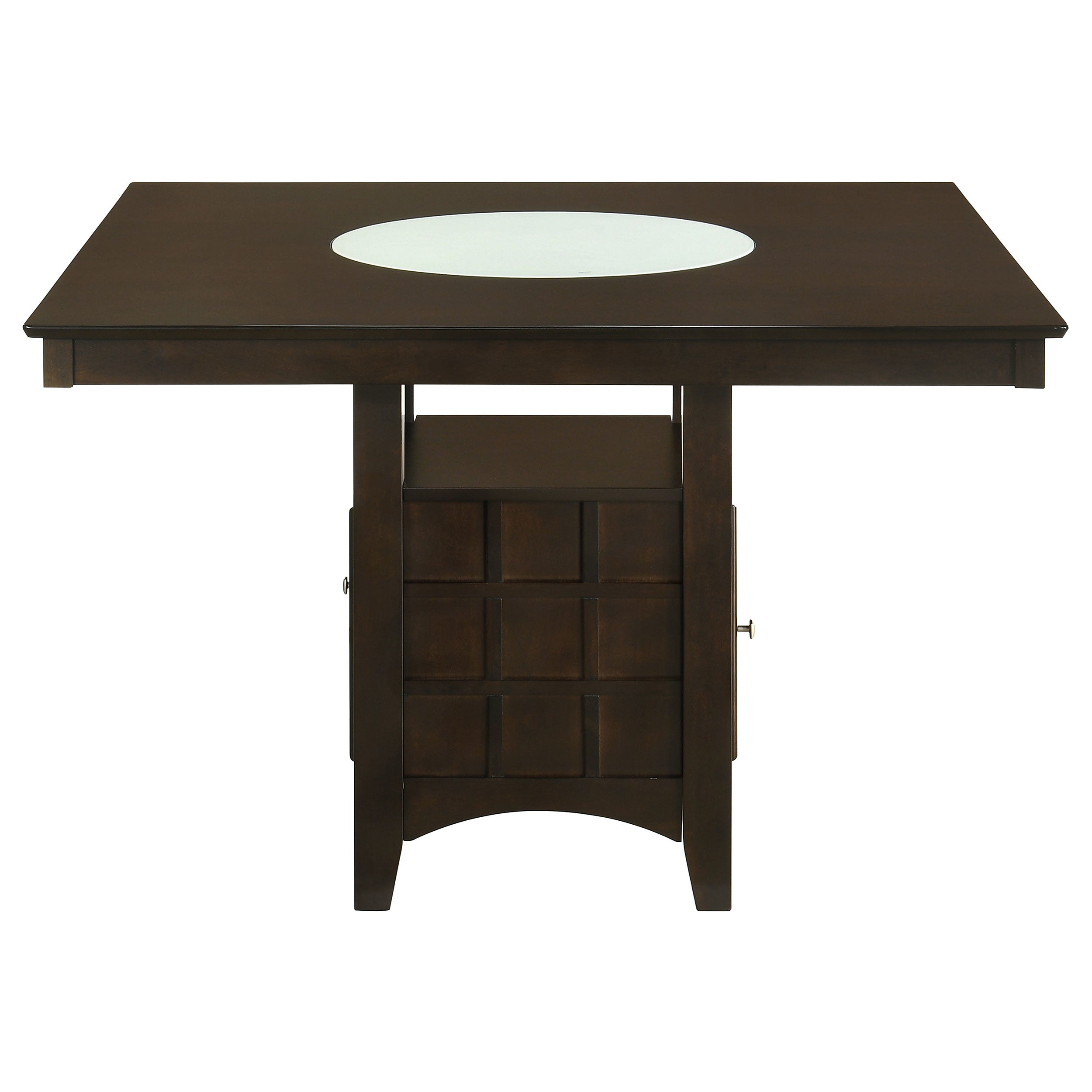 Tolland Cappuccino 1-Door Storage Counter Height Dining Table