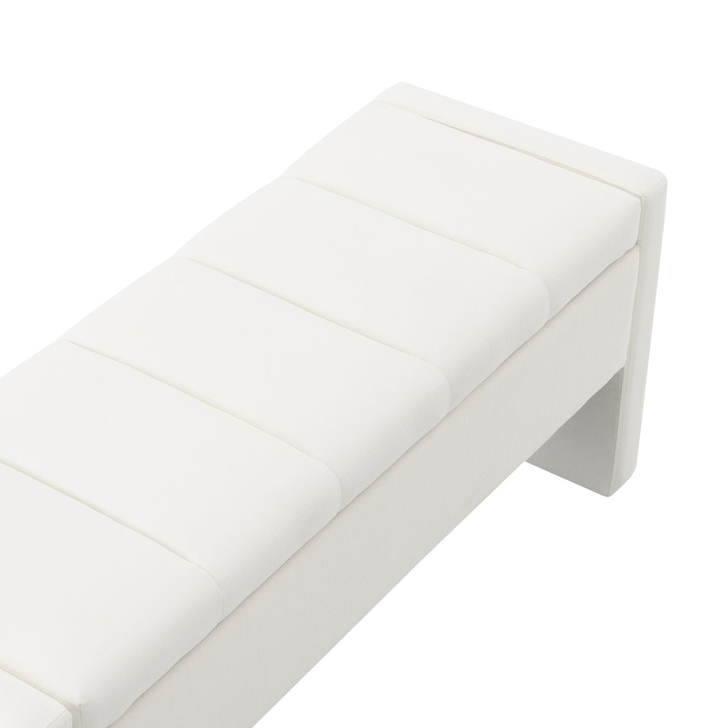 Modern Bed End Bench with Storage