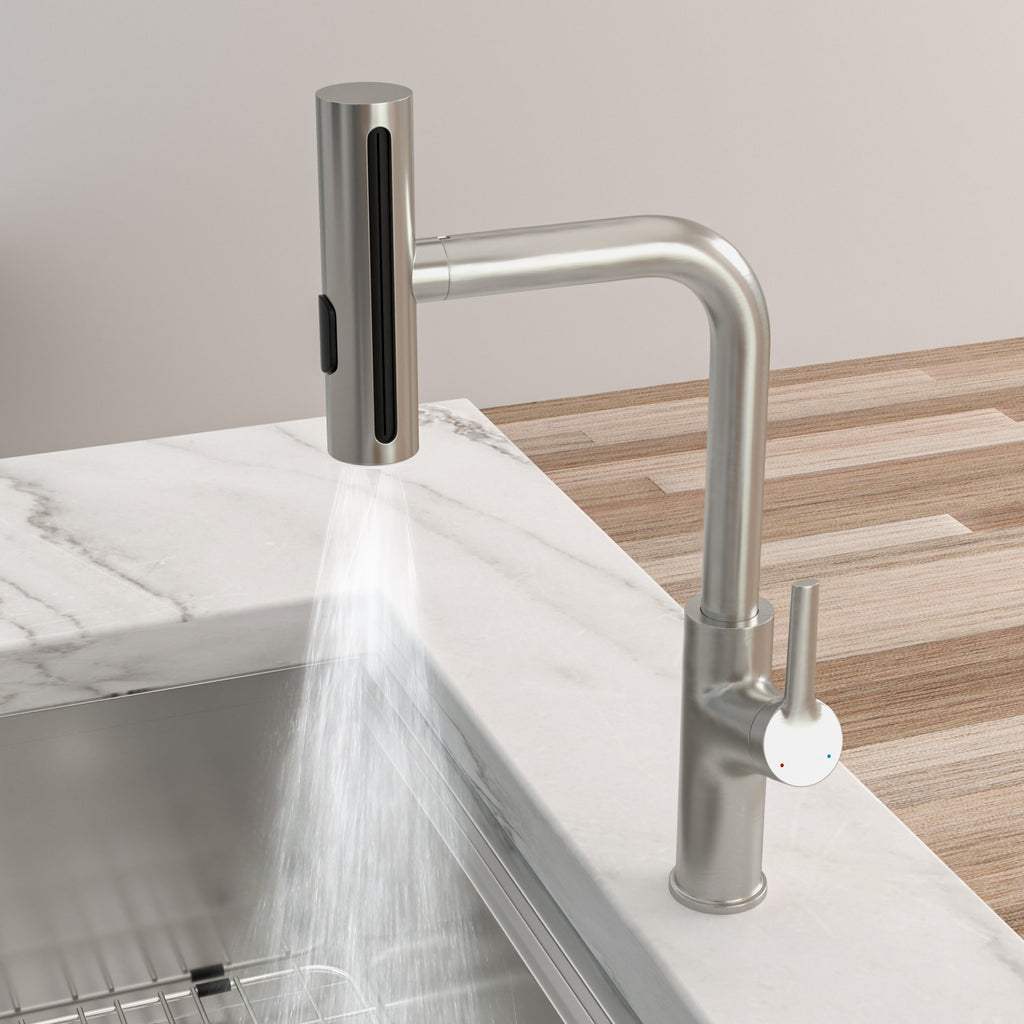 360° Pull-Down Kitchen Faucet with 4 Spray Modes