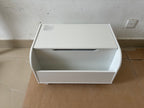 Wooden Toy Box with 4 Universal Wheels for Kids