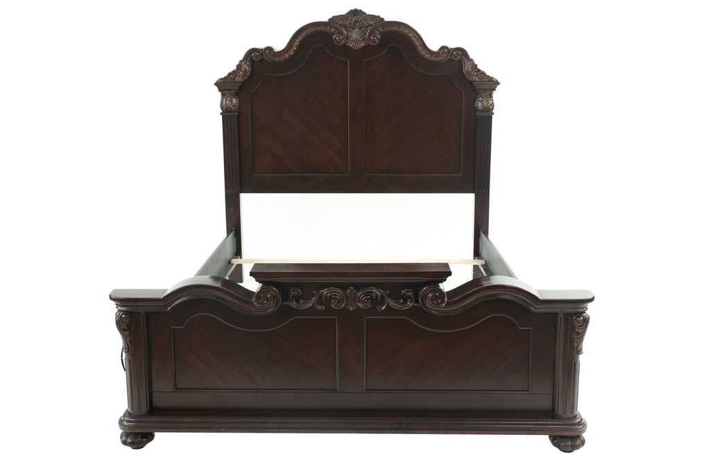 Majestic Formal Queen Size Bed 2x Nightstands Set
