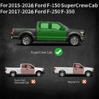 Running Boards for 2015-2026 Ford F150 & Super Duty Crew Cab