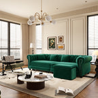 Chesterfield Sofa Bed - 3-in-1 Velvet Convertible
