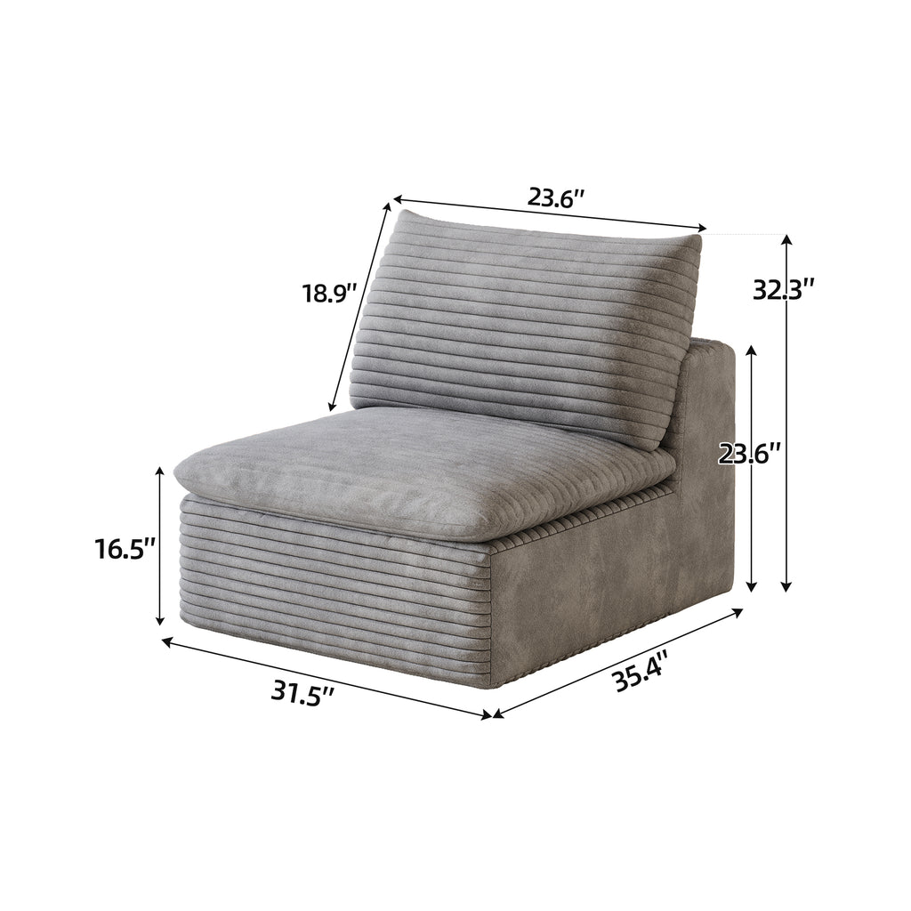 1 Middle Seat + 1 Ottoman