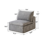 1 Middle Seat + 1 Ottoman