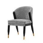 Ola Wood Chenille Dining Chair
