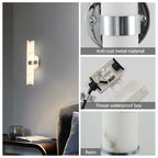 Resin Imitation Marble Wall Sconces Set of 2
