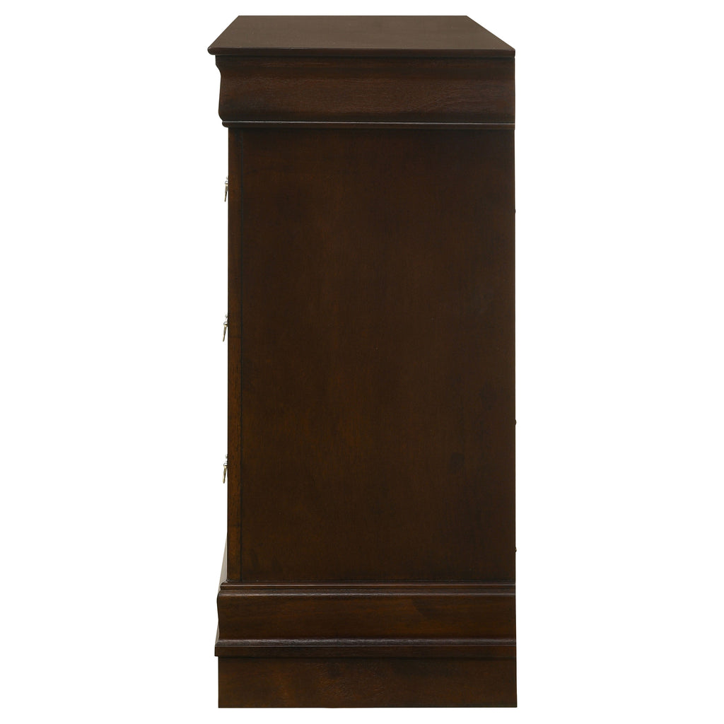 Frances Cappuccino 6-Drawer Dresser