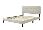 Full Sized Upholstered Bed in a Box with USB
