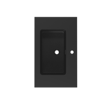 Matte Black Integrated Solid Surface Basin